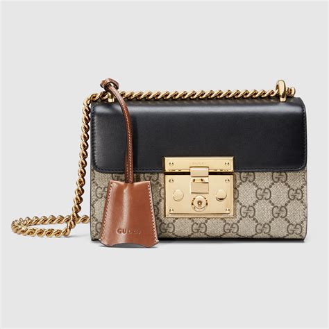 gucci padlock brown|genuine gucci padlock bag.